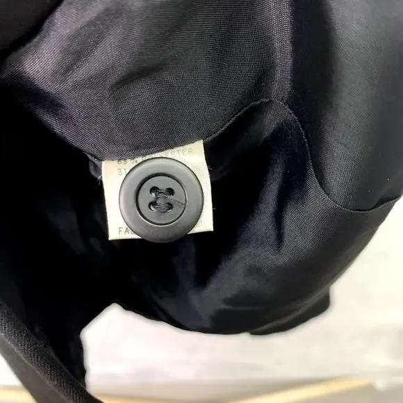 Theory Womens Size Small Black Mock Pocket Button Front Blazer - Picture 8 of 10